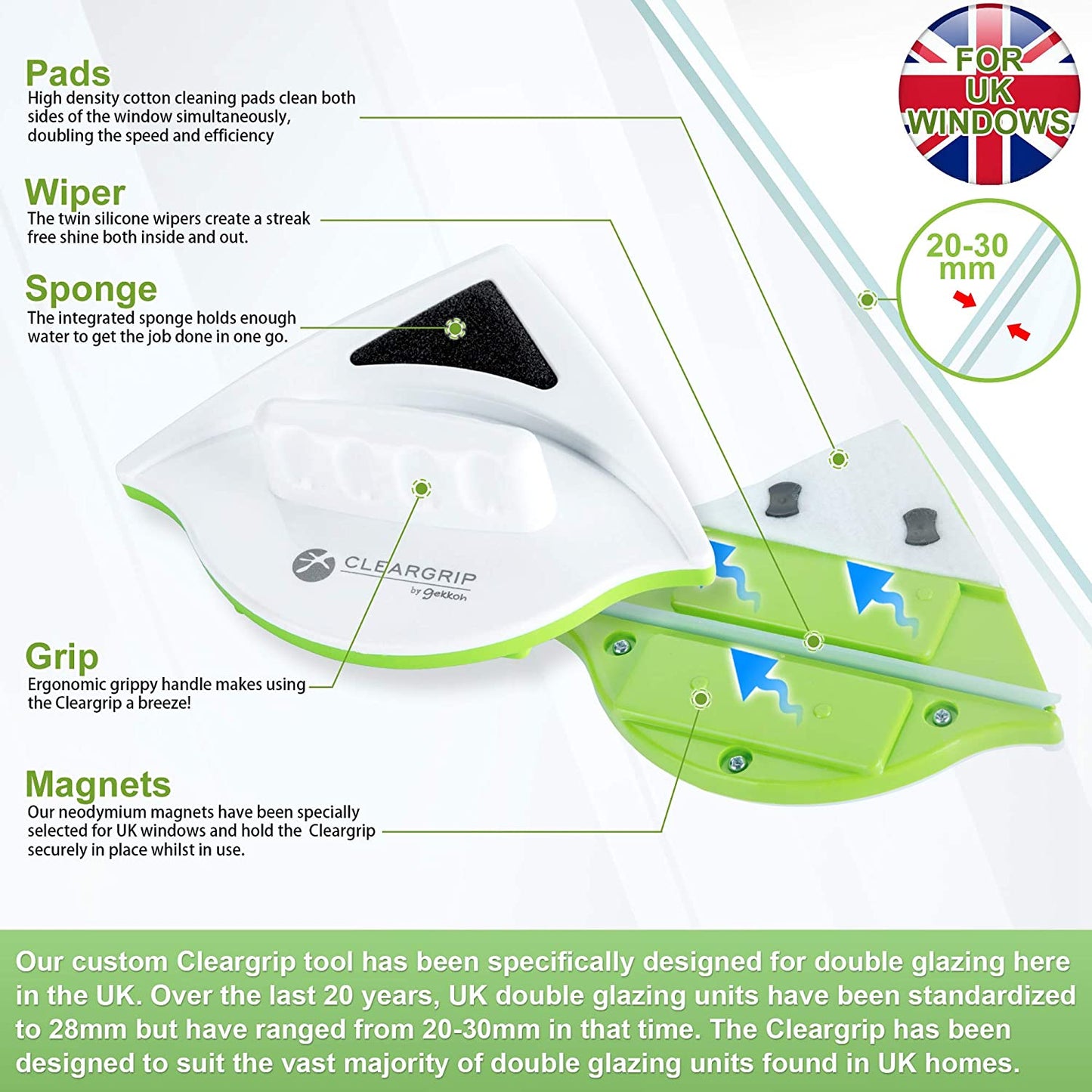 CLEARGRIP DG KIT | Complete cleaning solution for UK double glazing